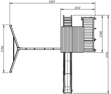 Parque Infantil Penthouse XL con Columpio Doble