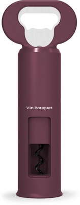 Sacacorchos de Giro - Abrelatas 3 en 1 Burdeos Vin Bouquet Sacacorchos de Giro - Abrelatas 3 en 1 Burdeos Vin Bouquet