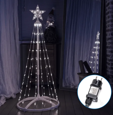 Arbol Navidad Luces Led Luz Blanca 1.20 M