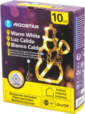 Adorno Navidad Figura Luz Muñeco de Nieve con Ventosa Adorno Navidad Figura Luz Muñeco de Nieve con Ventosa