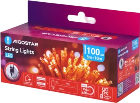 Tira Luces Led Navidad Luz Roja 3.6W 10m Tira Luces Led Navidad Luz Roja 3.6W 10m