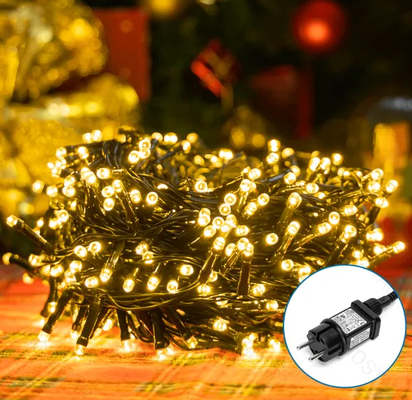 Tira de Luces Led de Navidad Luz Calida 3.6W 10m enchufe