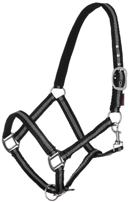 Cabezada Caballo Mustang Regulable Negro/Plata Talla Cob