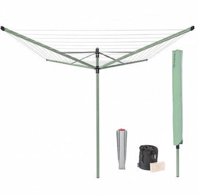 Tendedero Rotary Lift-O-Matic 4 Brazos 50 Metros Leaf Green con Accesorios Tendedero Rotary Lift-O-Matic 4 Brazos 50 Metros Leaf Green con Accesorios