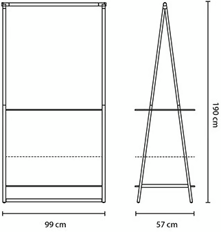 Tendedero Linn Grande Negro