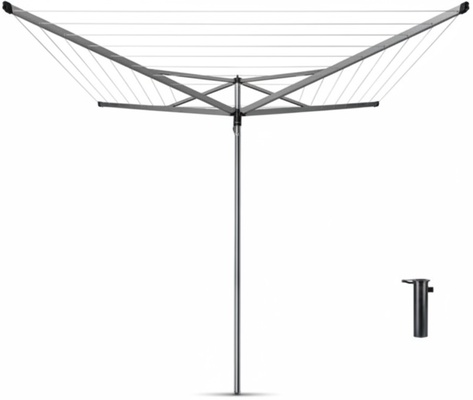 Tendedero Rotary Essential 4 Brazos 50 Metros Metallic Grey Tendedero Rotary Essential 4 Brazos 50 Metros Metallic Grey