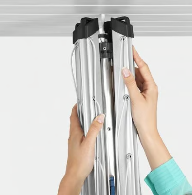 Tendedero Rotary Essential 4 Brazos 50 Metros Metallic Grey