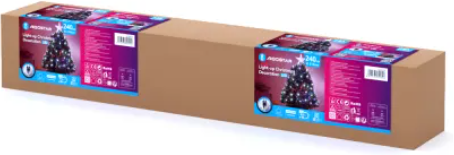 Arbol de Navidad con Luces Led - Luz Fria 210 cm