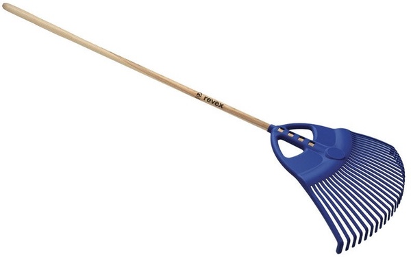 Escoba recoge hojas Ergonomica con Mango Revex