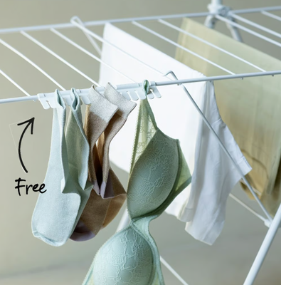 Tendedero Hangon con Alas y Barra 25m Blanco