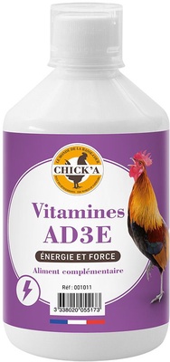 Complemento Alimenticio Aves de Corral AD3E 500 Ml