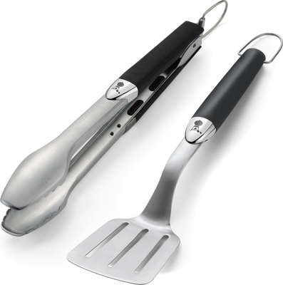 Kit Utensilios Premium - Modelo peque�o, 2 Piezas, Acero Inoxidable, Negro