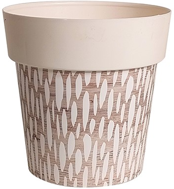 Maceta Melisa Redonda Iml Natural � 25 cm