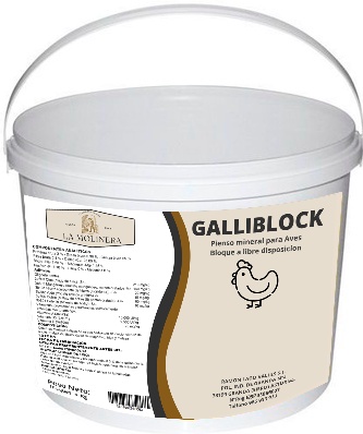 Bloque Mineral Gallinas GalliBlock 4 kg Bloque Mineral Gallinas GalliBlock 4 kg