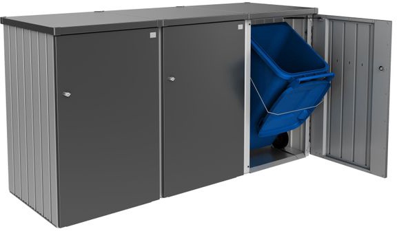 Contenedor Cubos Basura Alex Gris Oscuro