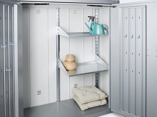 Armario Terraza Romeo M Plata 132 x 57 x 140