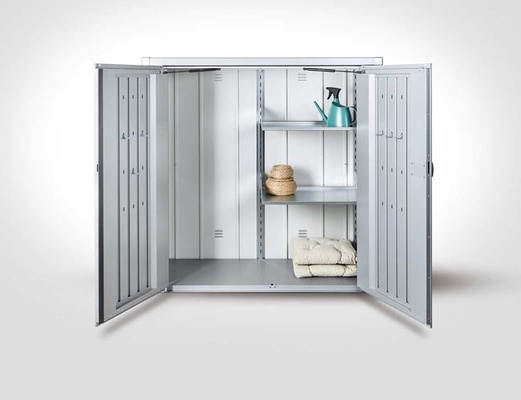 Armario Terraza Romeo M Plata 132 x 57 x 140