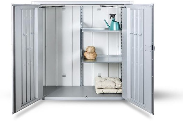 Armario Terraza Romeo L Plata 132 x 87 x 140