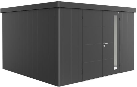 Caseta Neo 348 x 348 x 222 Gris Oscuro Doble Puerta Caseta Neo 348 x 348 x 222 Gris Oscuro Doble Puerta
