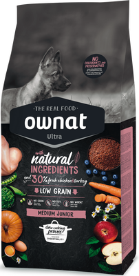 Pienso Perros Ownat Ultra Medium Junior Cachorros 12 kg