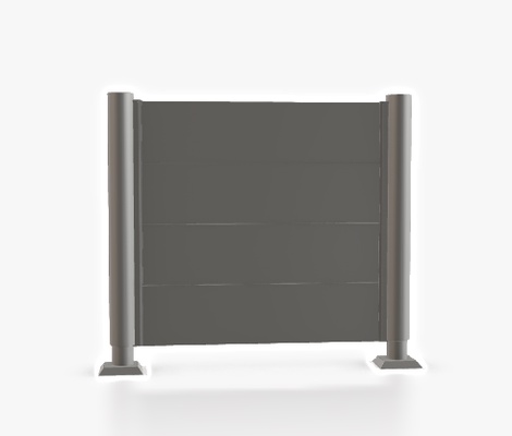 Pantalla Privacidad 90x150 Gris Cuarzo