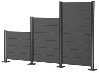 Pantalla Privacidad Con Panel 180x150 Gris Cuarzo