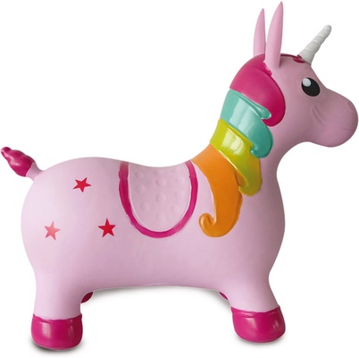 Correpasillos Unicornio Saltarin Colorido con Bomba
