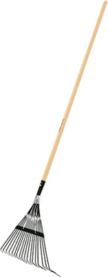 Escoba Metalica 18 Dientes Cabeza Recta con Mango