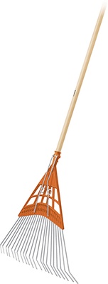 Escoba Metalica/Plastica Jardin 22 Dientes con Mango Reforzada Escoba Metalica/Plastica Jardin 22 Dientes con Mango Reforzada