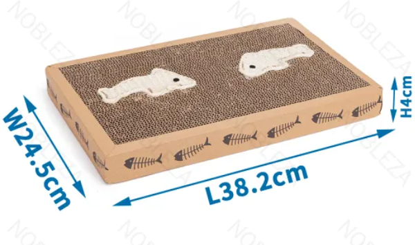 Rascador para Gatos Marron con Hierba