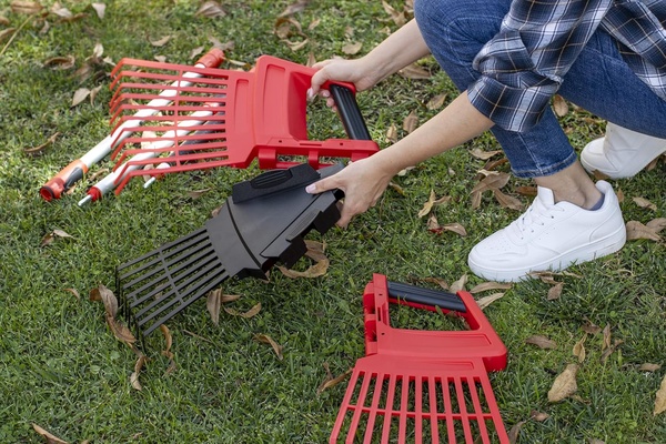 Rastrillo de Jardin 3 en 1 Desmontable 174 cm - Recoge Hojas Ajustable Rastrillo de Jardin 3 en 1 Desmontable 174 cm - Recoge Hojas Ajustable
