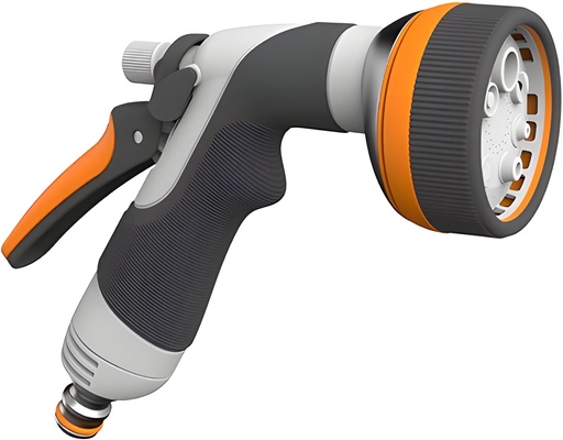 Pistola Riego Multichorro Metal Goma