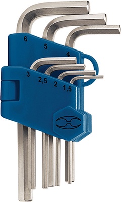 Juego 7 Llaves Allen Milimetricas 1,5 a 6mm Juego 7 Llaves Allen Milimetricas 1,5 a 6mm