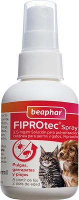 Beaphar FIPROtec Spray Antiparasitario Perros Gatos 100ml Beaphar FIPROtec Spray Antiparasitario Perros Gatos 100ml