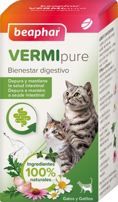 Beaphar VERMIpure 50 Comprimidos Gatos y Gatitos