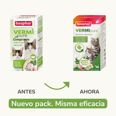 Beaphar VERMIpure 50 Comprimidos Gatos y Gatitos