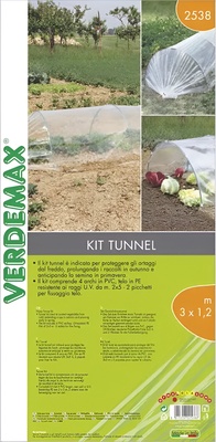 Invernadero Tunel de PVC 3 x 1.20 Metros