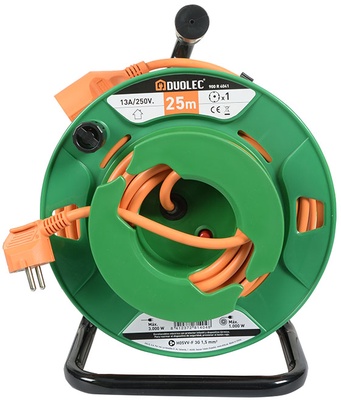 Enrollacable Tambor Naranja Duolec 25m Enrollacable Tambor Naranja Duolec 25m