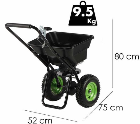 Carro Abonador Ruedas Neumaticas 30 Litros