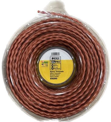 Hilo Desbrozadora Profesional Nylon Trenzado Alum 4,3mmx21m