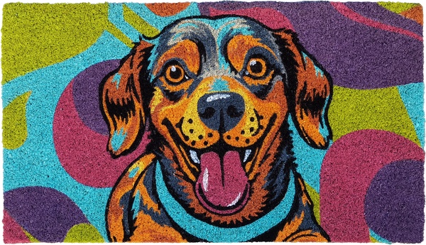 Felpudo Coco Blanco Perro Pop 40x70 Felpudo Coco Blanco Perro Pop 40x70