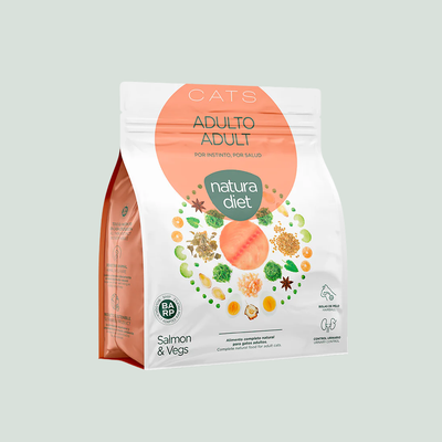 Pienso para Gatos Natura Diet Adult Salmon & Vegs 1,5 Kg