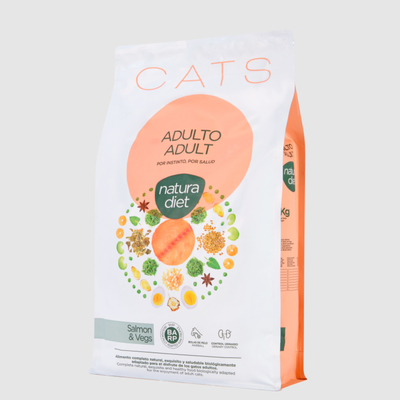 Pienso para Gatos Adult Natura Diet Salmon & Vegs 3 Kg