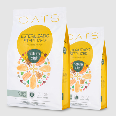 Pienso Gatos Natura Diet Cats Sterilized Chicken & Vegs 8 Kg