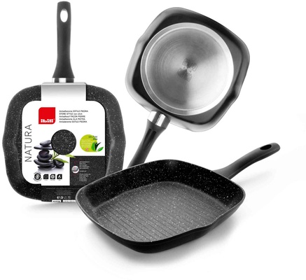 Grill Ondulado Natura Ibili 28x28 cm