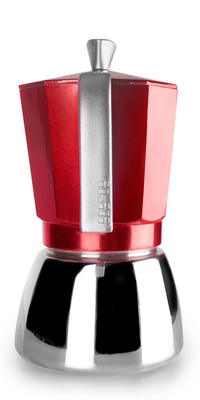 Cafetera Express Ibili Elba Red 600ml