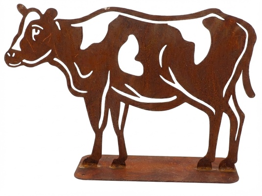 Figura Jardin Vaca Efecto Oxido