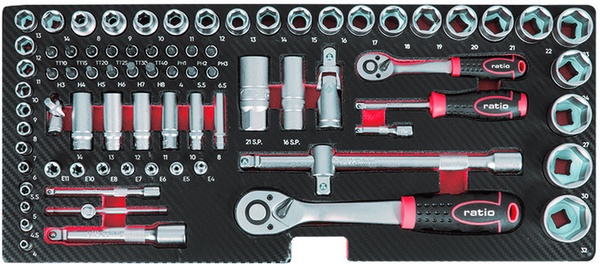 Caja de Herramientas Metalica Ratio 143 Piezas