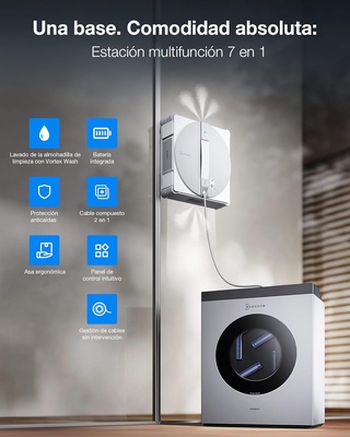 Ecovacs Winbot W3 Omni Robot Limpiacristales con Estacion Multifuncion