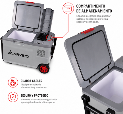 Nevera Camper ARVIPO FR37 28L 12V/220V | Fr�o, Congelador y Calor